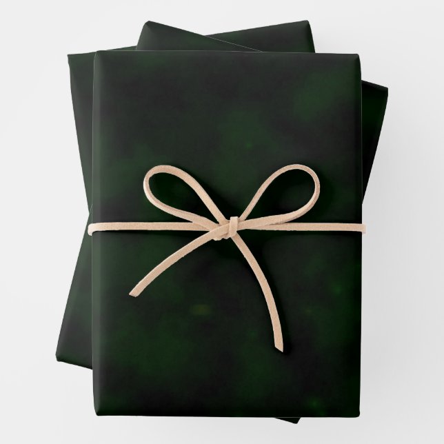 Create Your Own - Extra Dark Grunge Texture Green Wrapping Paper Sheet (In situ)