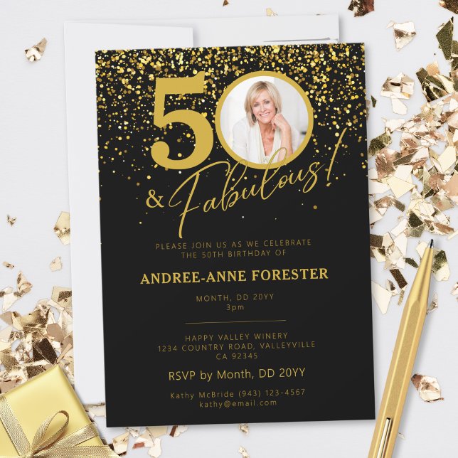 Create Your Own Fabulous Birthday Photo Invitation (Creator Uploaded)