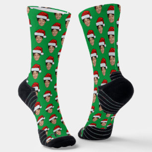 Create Your Own Face Santa Hat Socks