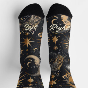 Create Your Own Faces in the Sky Celestial Socks
