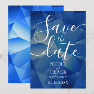Create Your Own Faceted Jewel Wedding Save The Date
