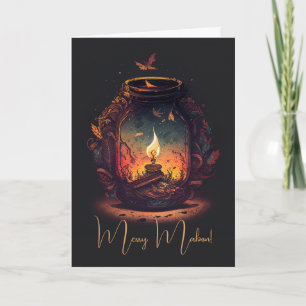 Create Your Own Fall Fairy Lantern Holiday Card