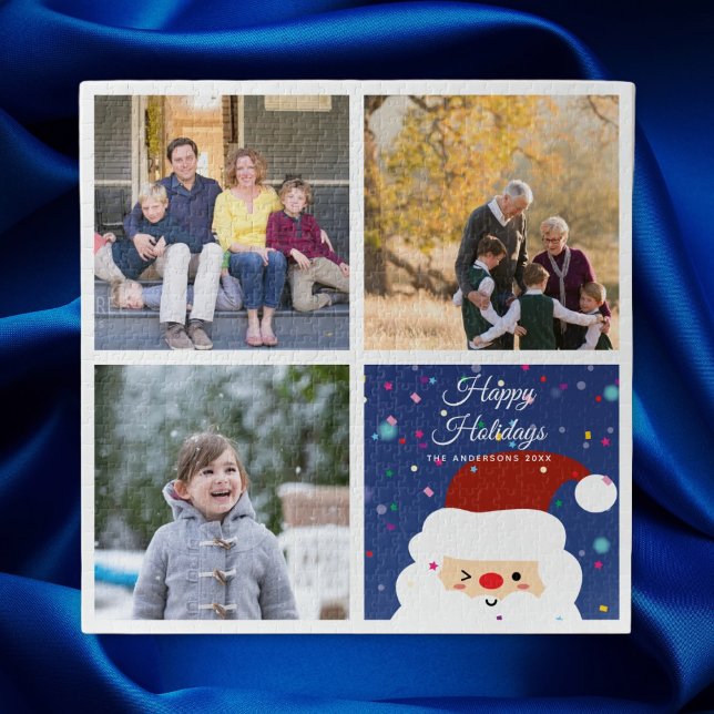 Create Your Own Family Christmas Photo Collage Jigsaw Puzzle (Creator Uploaded)