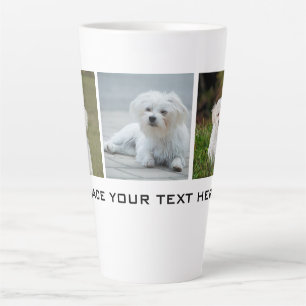 Create your Own Family Dog Photo Latte Mug