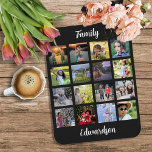 Create your own family monogrammed photo collage  magnet<br><div class="desc">Family photo collage 16 photos magnet.
You can personalise it and add your most beautiful photos and name. Very unique and personal magnet.</div>