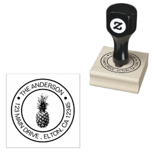 Create Your Own Family Name  Pineapple  Rubber Stamp