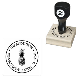 Create Your Own Family Name  Pineapple  Rubber Stamp