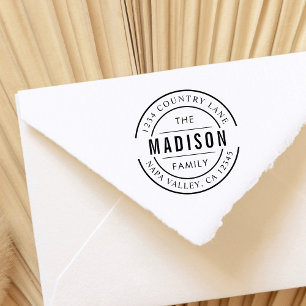 Create Your Own Family Name Return Address Self-inking Stamp