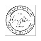 Create Your Own Family Name Round Return Address