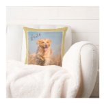 Create Your Own Family Pet  Cushion<br><div class="desc">Create your own family pet throw pillow with LOVE -- love the dogs !! Personalise with your own words in addition to the memorable photo of the family pet to create this throw pillow. What a lovely gift idea for the pet lover or yourself! Any design questions or if you...</div>