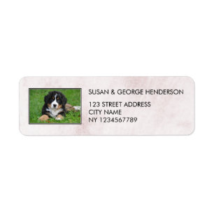 Create your own family pets marble return address return address label