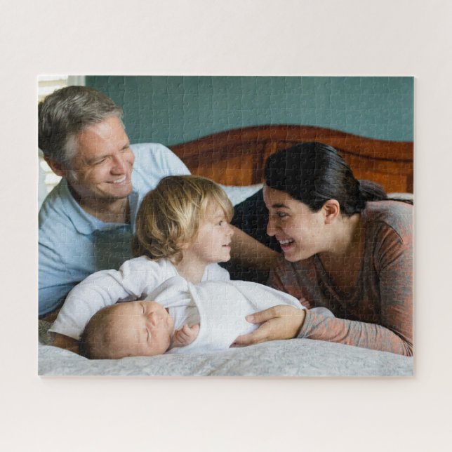 Create Your Own Family Photo 16x20" 520 piece Jigsaw Puzzle (Horizontal)