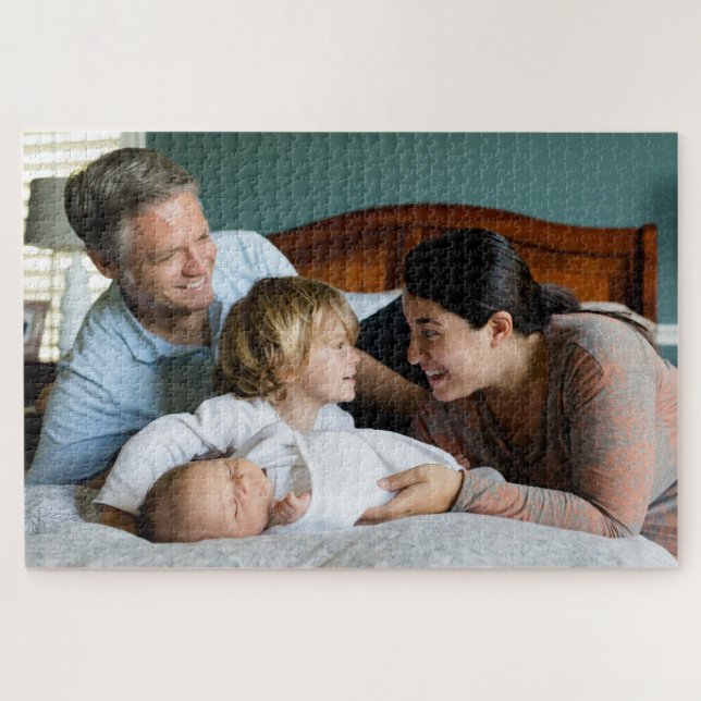Create Your Own Family Photo 20x30" 1014 Piece Jigsaw Puzzle (Horizontal)