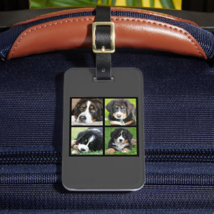 Create your own family photo collage luggage tag