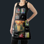 Create your own family photo collage monogram apron<br><div class="desc">Create your own family photo collage script apron.
Add your own photos,  monogram and text and create a very personal and unique apron.</div>