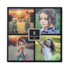 Create your own family photo collage monogrammed