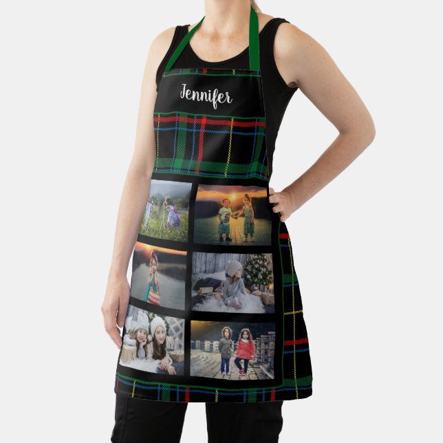 Create your own family photo collage name apron (Insitu)