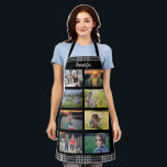 Create your own family photo collage name apron<br><div class="desc">Create your own family photo collage name,  chequered pattern,  Apron 
You can personalise it and add your most beautiful photos and name.</div>