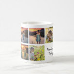 Create your own family photo collage name coffee mug<br><div class="desc">Modern photo collage family mug.
You can add your own most beautiful photos and name to personalise.
Beautiful gift for family,  friends,  grandparents !
If you need help,  please contact me.</div>