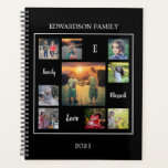 Create your own family photo collage unique planner<br><div class="desc">Create your own family photo collage script and monogrammed unique planner.
Add your own personal photos,  text,  quotes,  monogram and name to personalise.</div>