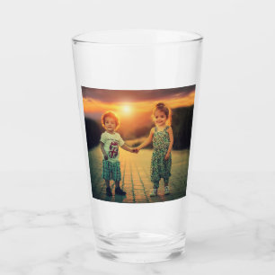 Create Your Own Family Photo Customizable Keepsake Glass