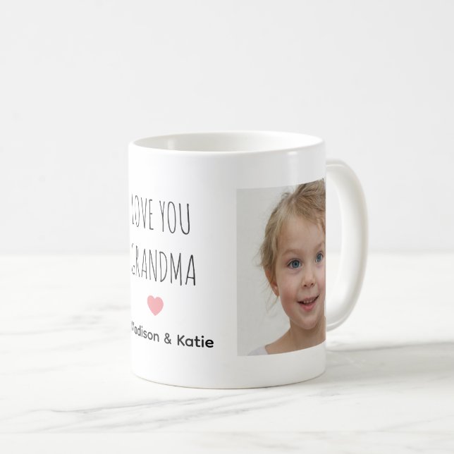 Create Your Own Family Photo Grandma  Coffee Mug (Front Right)
