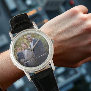 Create your own family photo keepsake watch