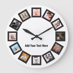 Create Your Own Family Photos Acrylic Wall Clock