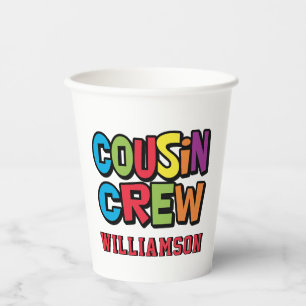 Create Your Own Family Reunion Cousin Crew  Paper Cups
