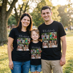 Create Your Own Family Vacation 4 Photo Collage T-Shirt