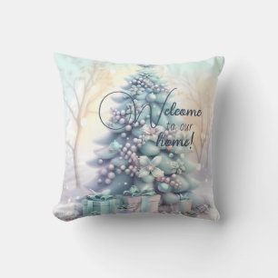 Create Your Own Fancy Floral Christmas Tree Cushion