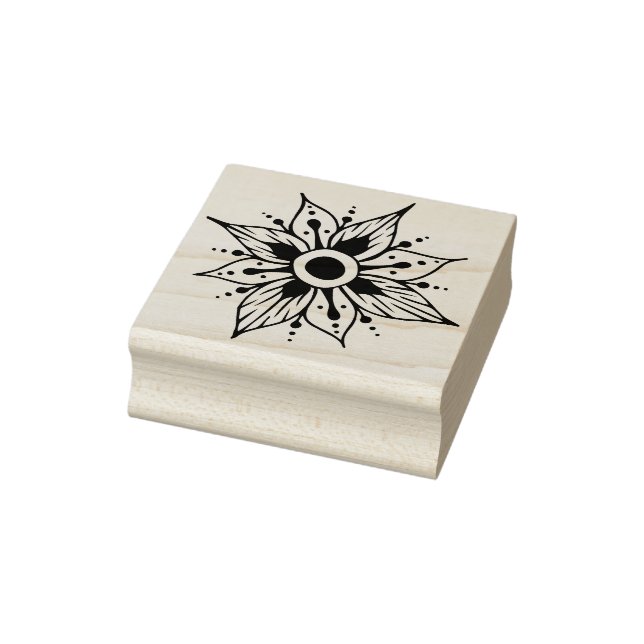 Create Your Own Fantasy Flower Floral Rubber Stamp (Stamp)