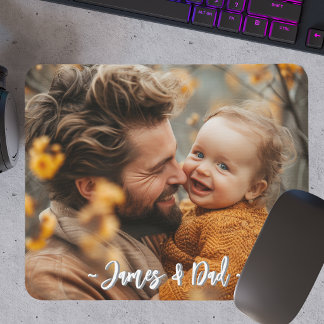 Create your own Father Son Photo Mouse Pad