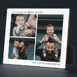 Create Your Own Father's Day Best Dad Ever 3 Photo Plaque<br><div class="desc">This design printed Minimal Personalised Add Your Own Custom 3 Photo Collage Plaque that can be customised with your text. Please click the "Customise it" button and use our design tool to modify this template. Check out the Graphic Art Design store for other products that match this design!</div>