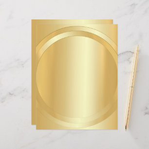 Create Your Own Faux Gold Glamourous Template