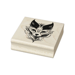 Create Your Own Fennnec Fox Spirit Totem Animal Rubber Stamp