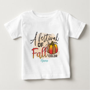 Create Your Own Festival of Fall Colour Baby T-Shirt