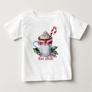 Create Your Own Festive Christmas Hot Chocolate Baby T-Shirt