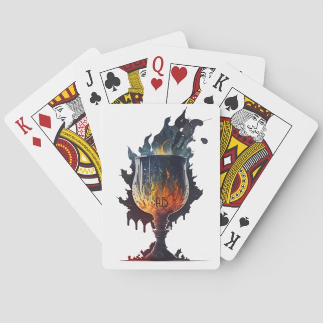 Create Your Own Fire Chalice Playing Cards (Back)