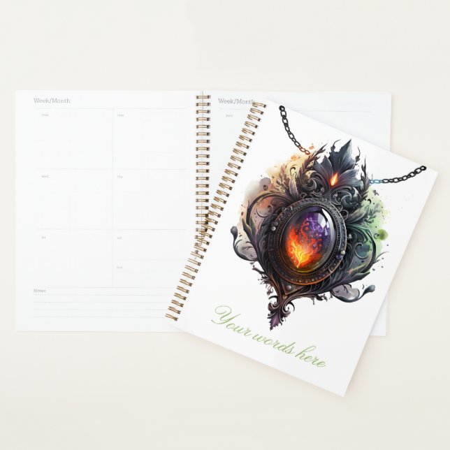 Create Your Own Fire Opal Bejeweled Planner (Display)