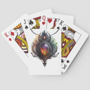 Create Your Own Fire Opal Bejeweled Playing Cards