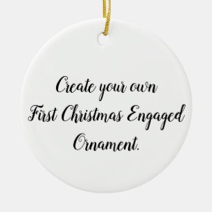 Create Your Own First Christmas Engaged Ornament