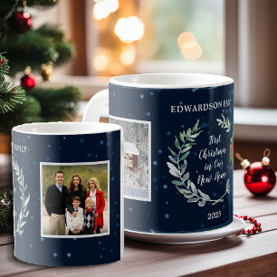 Create your own First christmas in new Home photos Coffee Mug