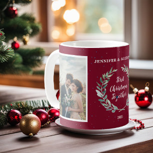 Create your own First christmas together photo Coffee Mug