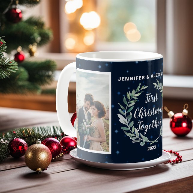 Create your own First christmas together photo Coffee Mug (Create your own First christmas together photo Coffee Mug. Very unique mug.)