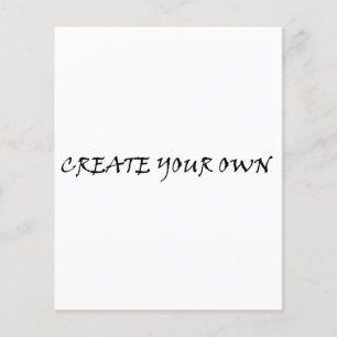 Create your own flat sheet paper