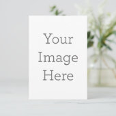 8.9 cm x 12.7 cm Flat Thank You Card (Standing Front)