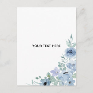Create Your Own Floral Announcement Postcard