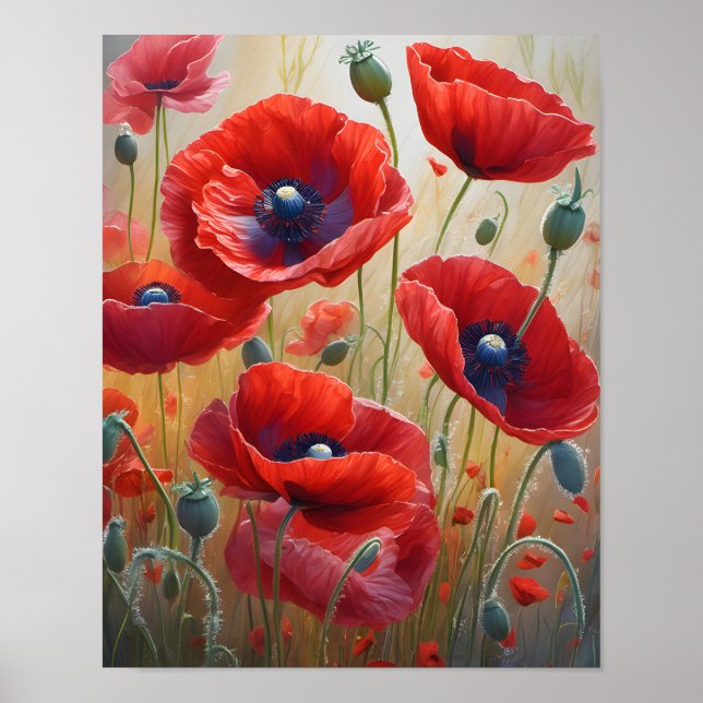 Create Your Own Floral Blossom Wall Art Print (Front)