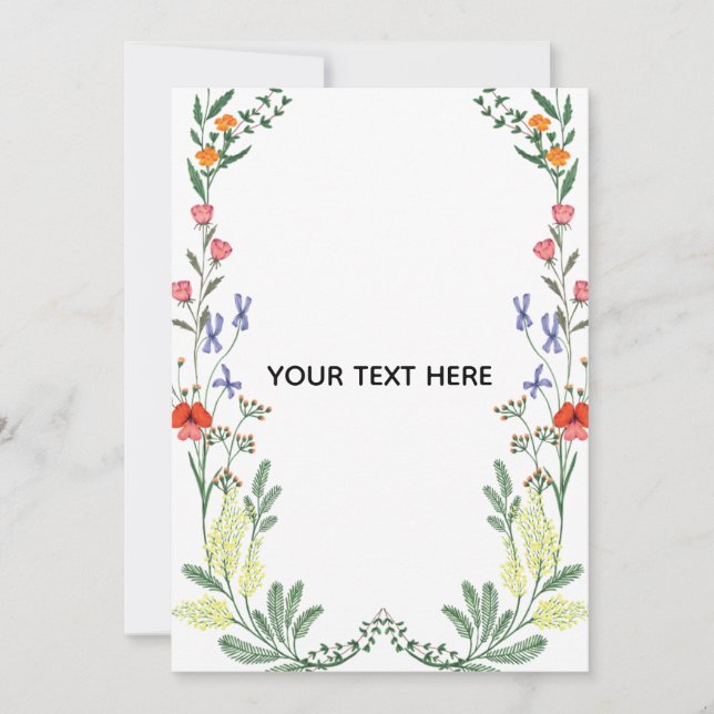 Create Your Own Floral Border (Front)
